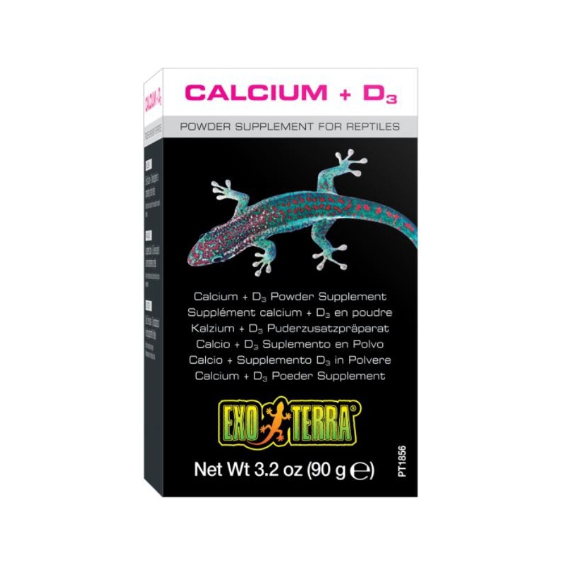 Exo Terra Calcium + D3 - wapno sproszkowane