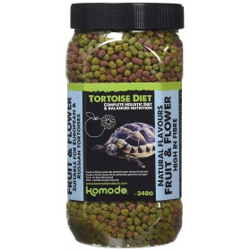 Dieta de Tartaruga Komodo Fruta Flor 340g