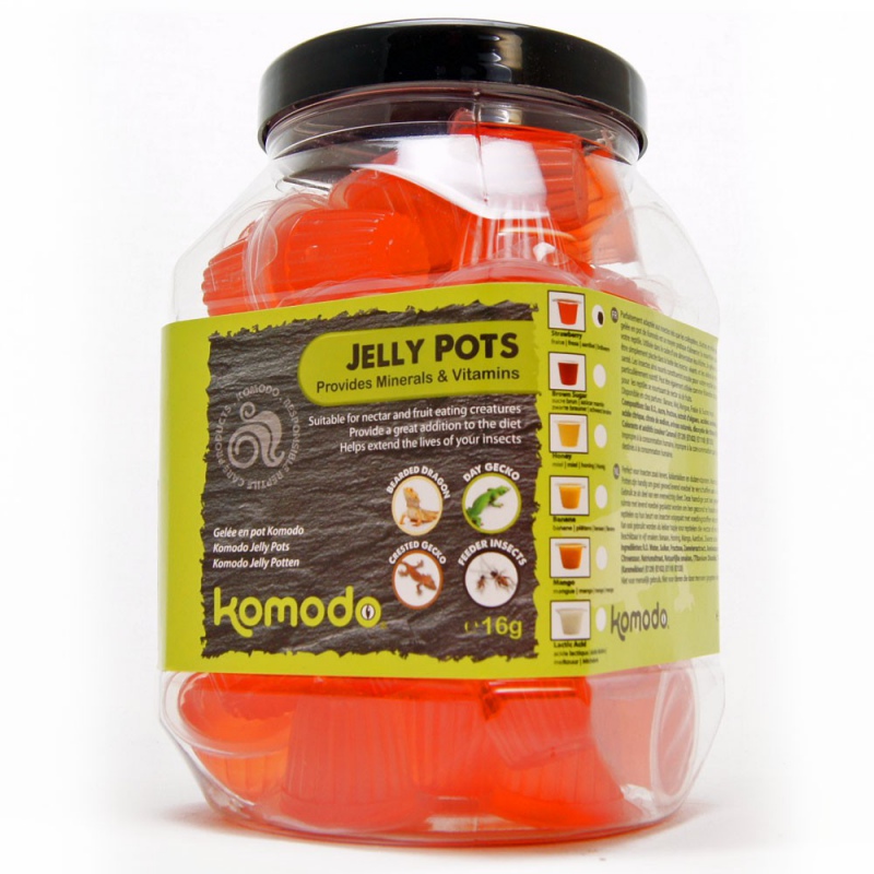 Komodo Jelly Pot Strawberry - корм для рептилій