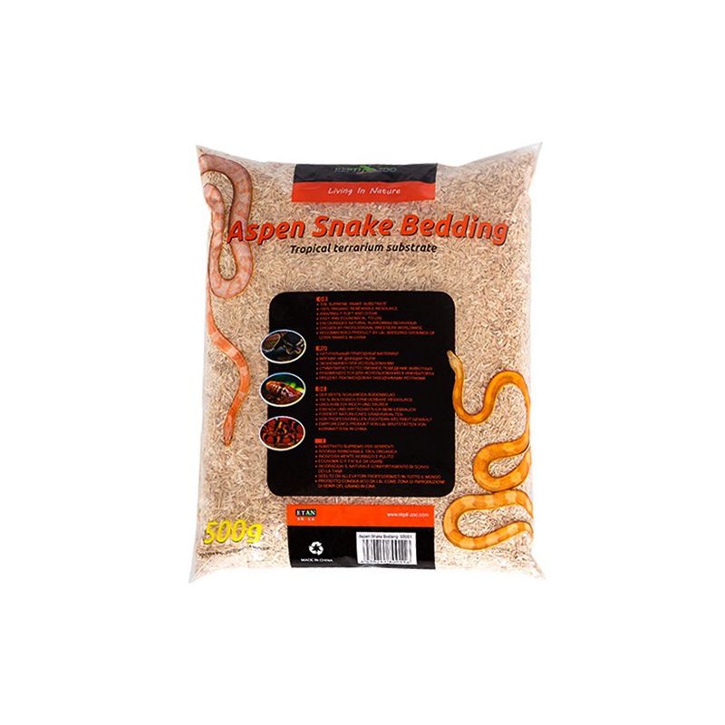 Repti-Zoo Aspen Snake Bedding 500 g - Naturmaterial