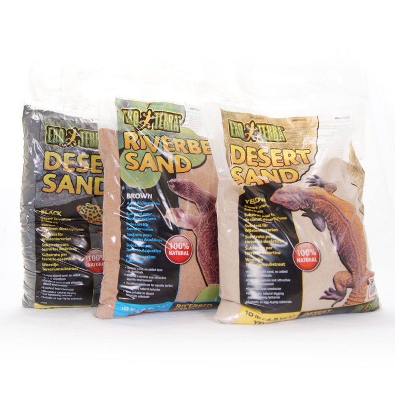 EXO TERRA Schwarzer Sand 4,5 kg - natürlicher Untergrund