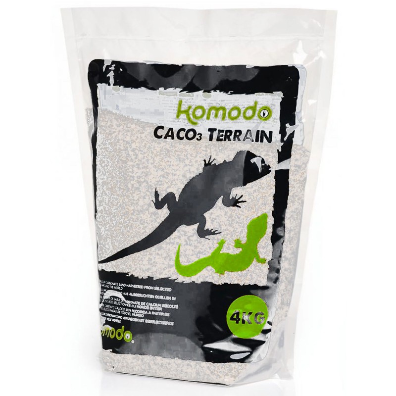 Sable comestible Komodo CaCo3 pour reptiles