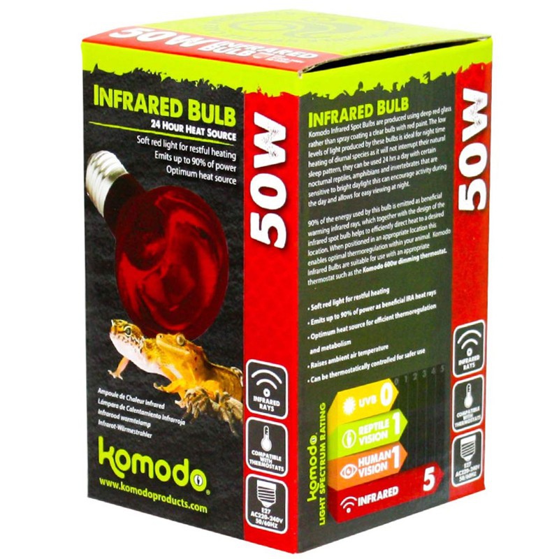 Komodo Infraröd 50W Värmelampa