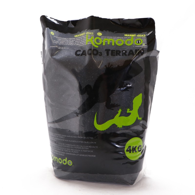 Arena comestible Komodo CaCo3 - Negro