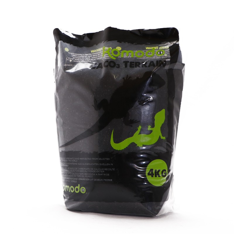 Arena comestible Komodo CaCo3 - Negro