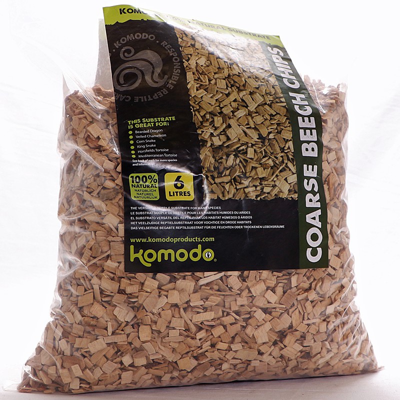 komodo Fine Beech Chips 6l - zrębki bukowe duże