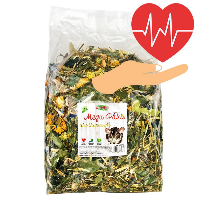 Alegia Mega-Paket für Chinchillas 650g - Natürliche Kräutermischung