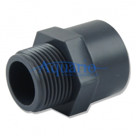 Koppeling 3/4" x 25mm GZ - PVC