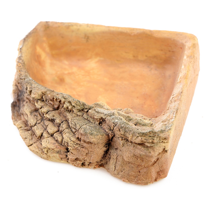 Terrario StoneLake M - corner water bowl 14x14x4cm