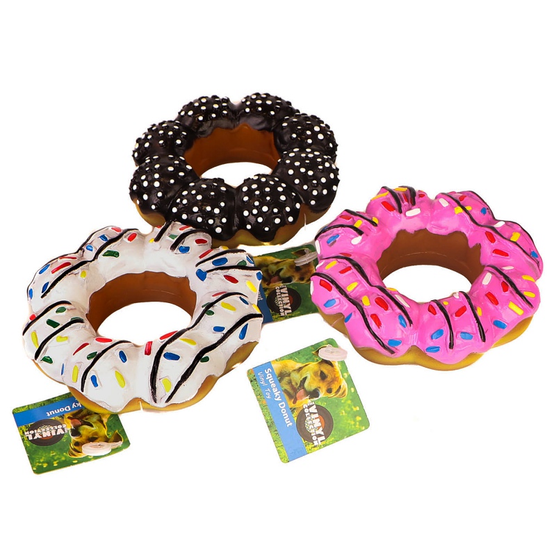 HappyPet Vinyl Donut - donut toy