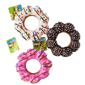 Juguete donut chirriador para perros