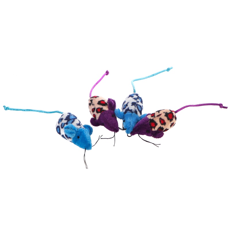 HappyPet Velour Mice - a mouse toy for cats