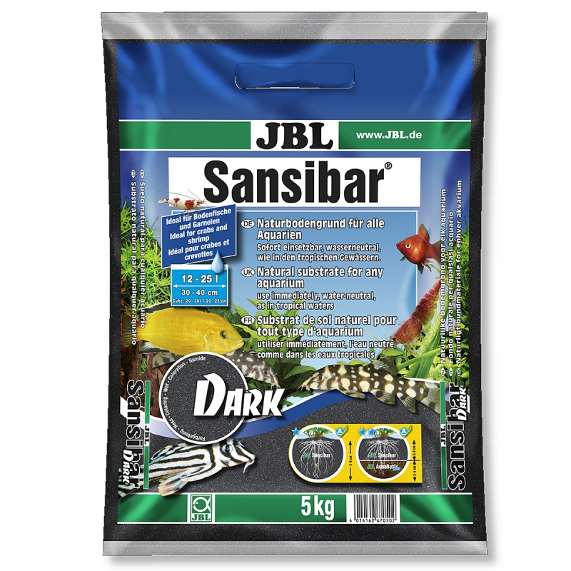 JBL Sansibar Dark 5kg - Sottostrato per acquari