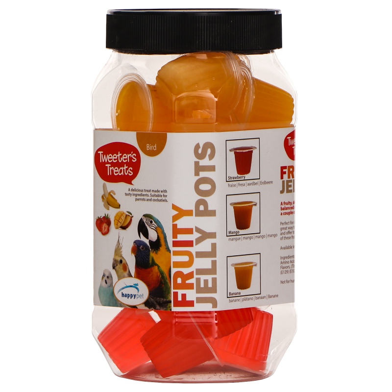 HappyPet Tweeter's Treats Fruity Jelly Pots