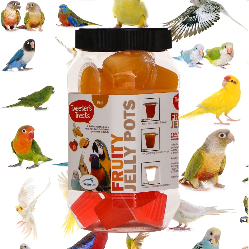 HappyPet Tweeter's Treats Fruity Jelly Pots