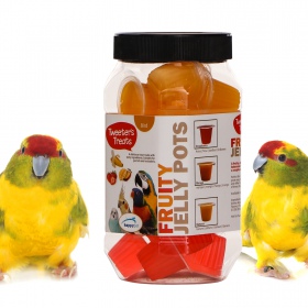 HappyPet Tweeter's Treats Fruchtige Gelee-Töpfe 27 Stück - Mix aus Geschmacksrichtungen