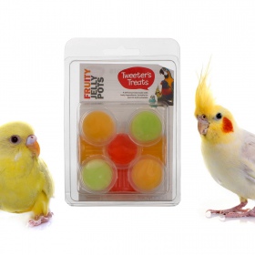 HappyPet Tweeter's Treats Jelly Pots Fruity 8 pieces - mixed flavors