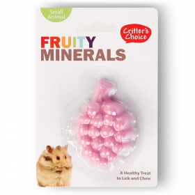 HappyPet Fruity Minerals - Druivenkalkblok 30g