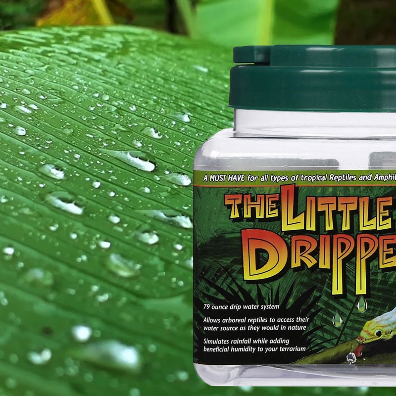 Zoomed Little Dripper - a humidifier and water dispenser for chameleons.