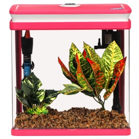 SUNSUN Elegant Aquaset Full pink - akvarium 14l