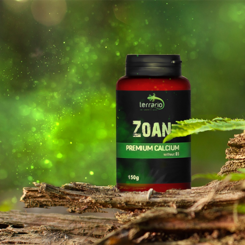 Terrario Zoan Kalcium D3 Vitamin Nélkül 150g