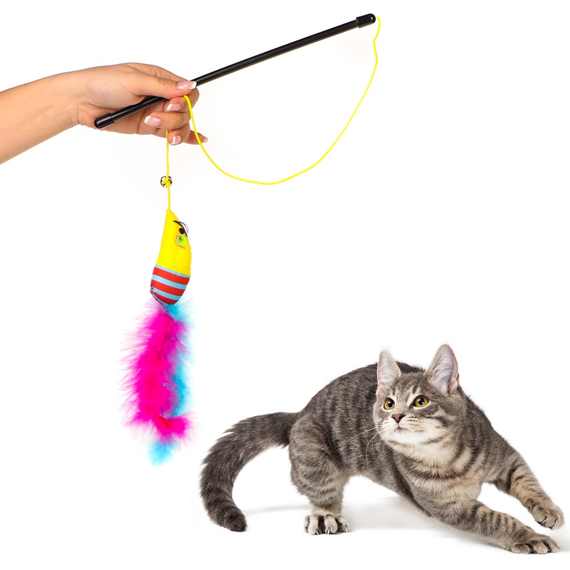 HappyPet Carnival Mouse Toy - fishing rod toy for cats