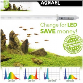 Aquael LEDDY TUBE PLANT 2.0 14W für Aquarien