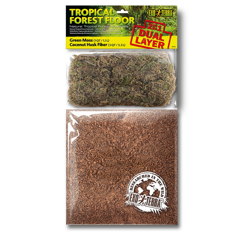 EXO TERRA Tropical Forest Floor - two-layer substrate for terrarium