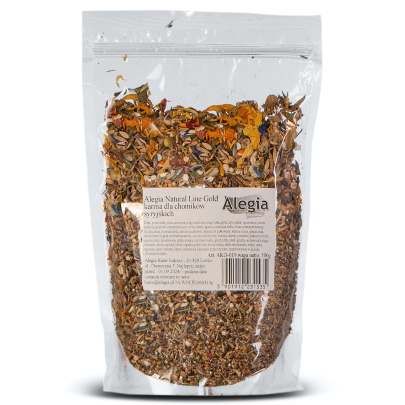 Alegia Natural Line Gold - Futter für syrische Hamster 500g