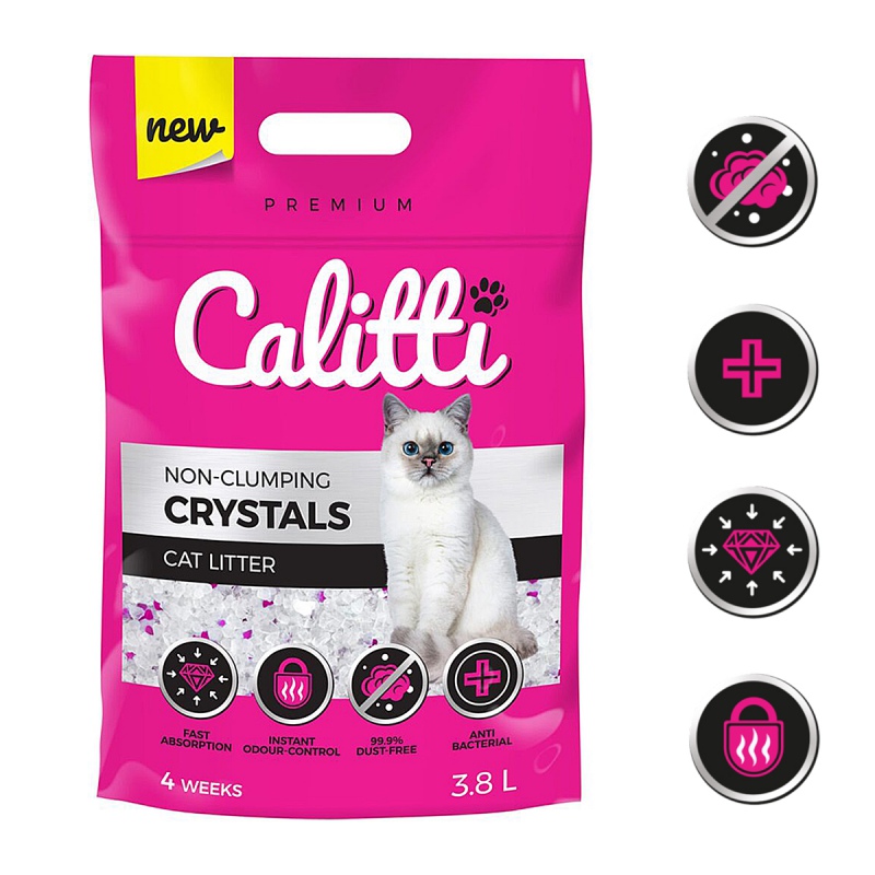 Litière Calitti CRYSTALS pour chat