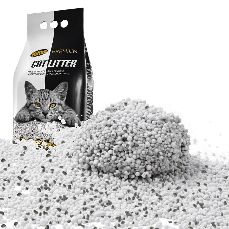 Hilton Katzenstreu Carbon - Bentonitstreu mit Kohle für Katzen 5l