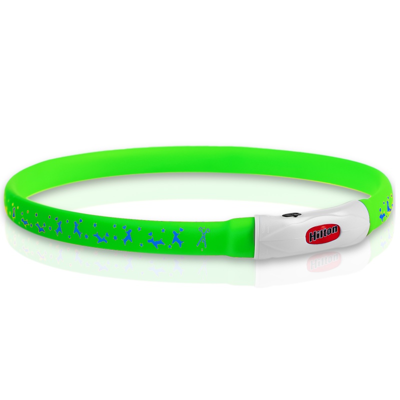 Hilton Flash Collar GREEN voor honden