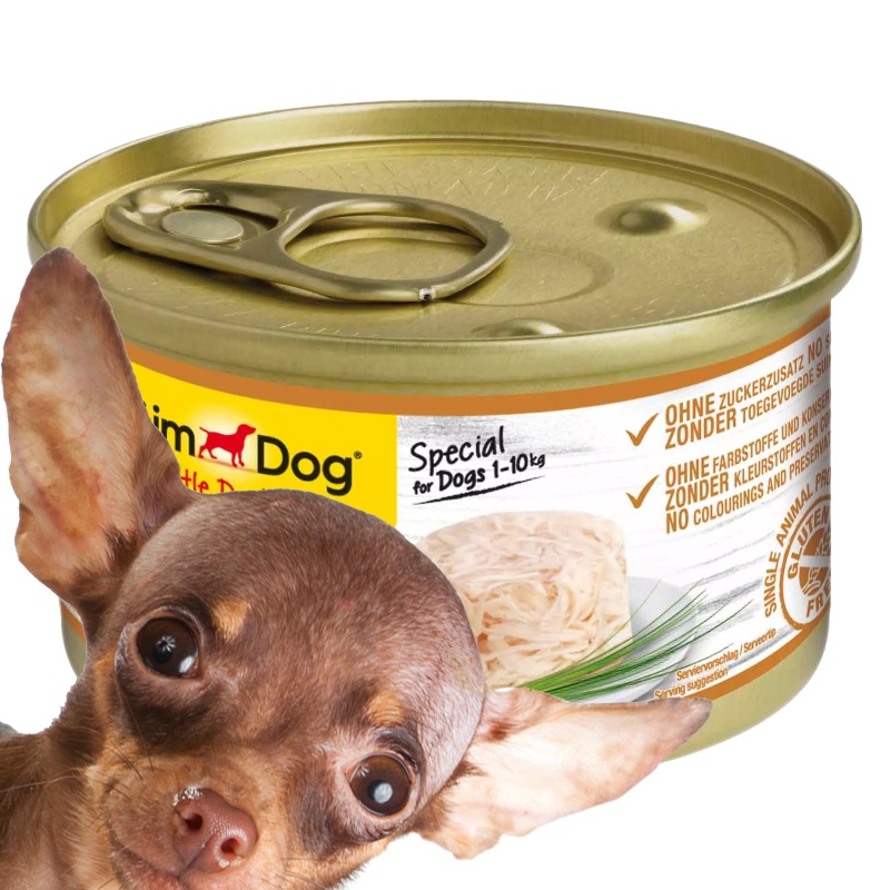 Gimdog Pure Delight 85g - Futter für kleine Hunde Hähnchen in Gelee