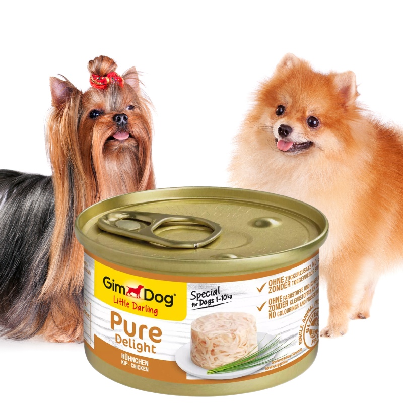 Gimdog Pure Delight 85g - Futter für kleine Hunde Hähnchen in Gelee