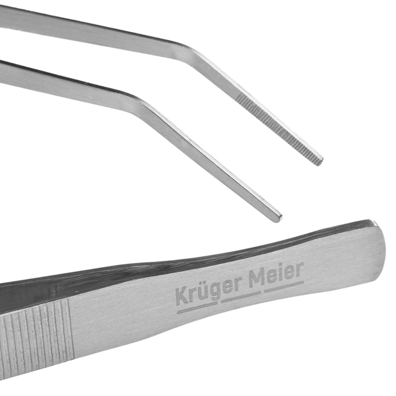 Kruger Meier 38cm Curved Tweezers