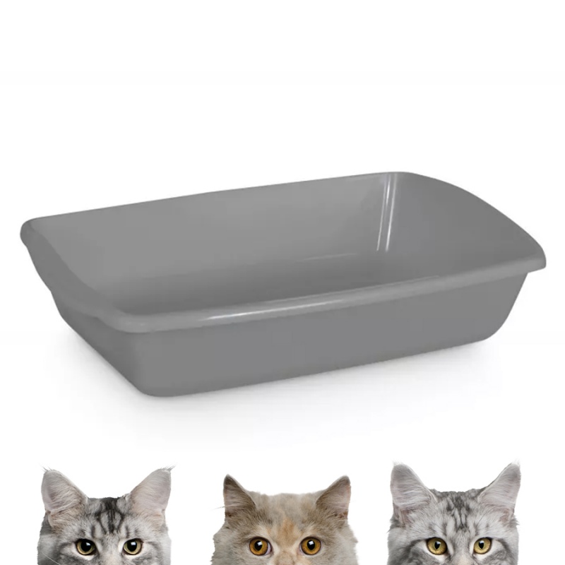 Comfy Cleo Classic open gray litter box