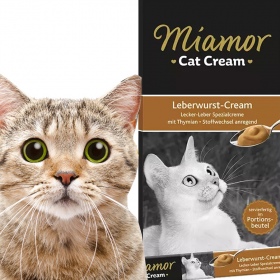 Miamor Cat Cream - Leberpasteten für Katzen 6x15g