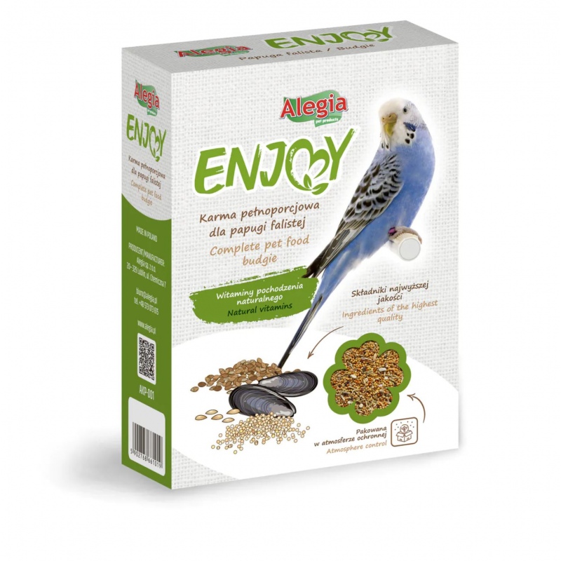 Alegia Enjoy Vogelfutter für Wellensittiche 450g