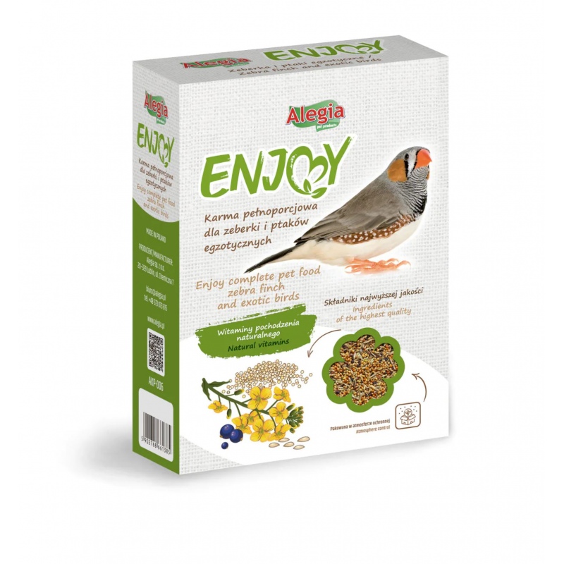 Comida para hámsters y aves exóticas 450g