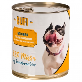 Bufi Karma für Hunde Premium - 82% Rindfleisch 830g