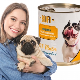 Bufi Karma für Hunde Premium - 82% Rindfleisch 830g