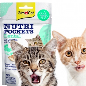 GimCat Nutri Pochets Dental voor katten