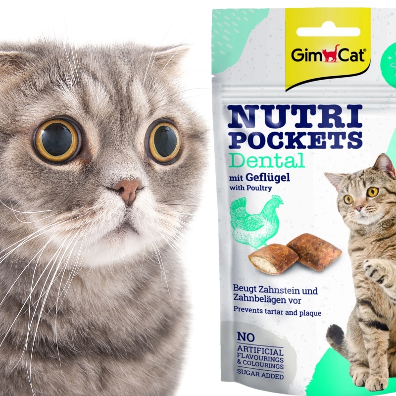 GimCat Nutri Pochets Dental voor katten