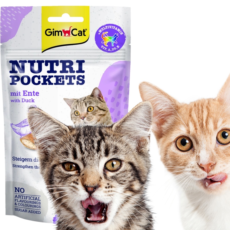 GimCat Nutri Pochets su ančių skoniu