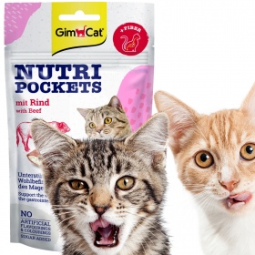 GimCat Nutri Pochets - kocia przekąska na kłaczki