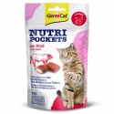 GimCat Nutri Pochets Fiber - friandises pour chats contre les boules de poils.