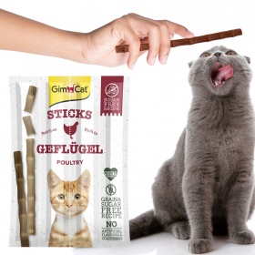 GimCat Sticks - Kiełbaski drobiowe z wątróbką