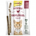 GimCat Sticks 95% Carne - salchichas de ave con hígado 4 unidades