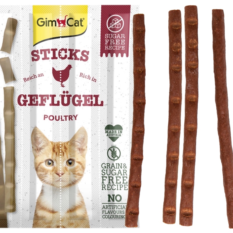 GimCat Sticks 4 pezzi - Salsiccia per Gatti