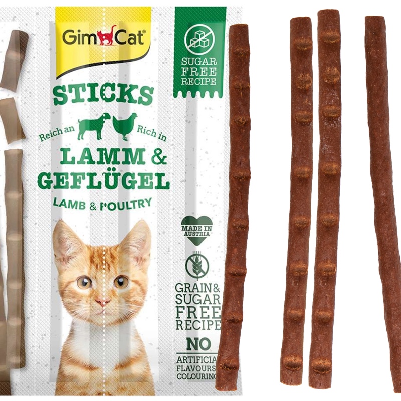 GimCat Sticks 95% Mięsa - Kiełbaski dla Kota